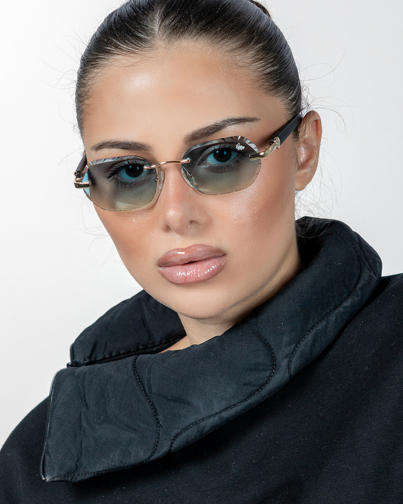 Diamond Cut Willow Sunset | Black