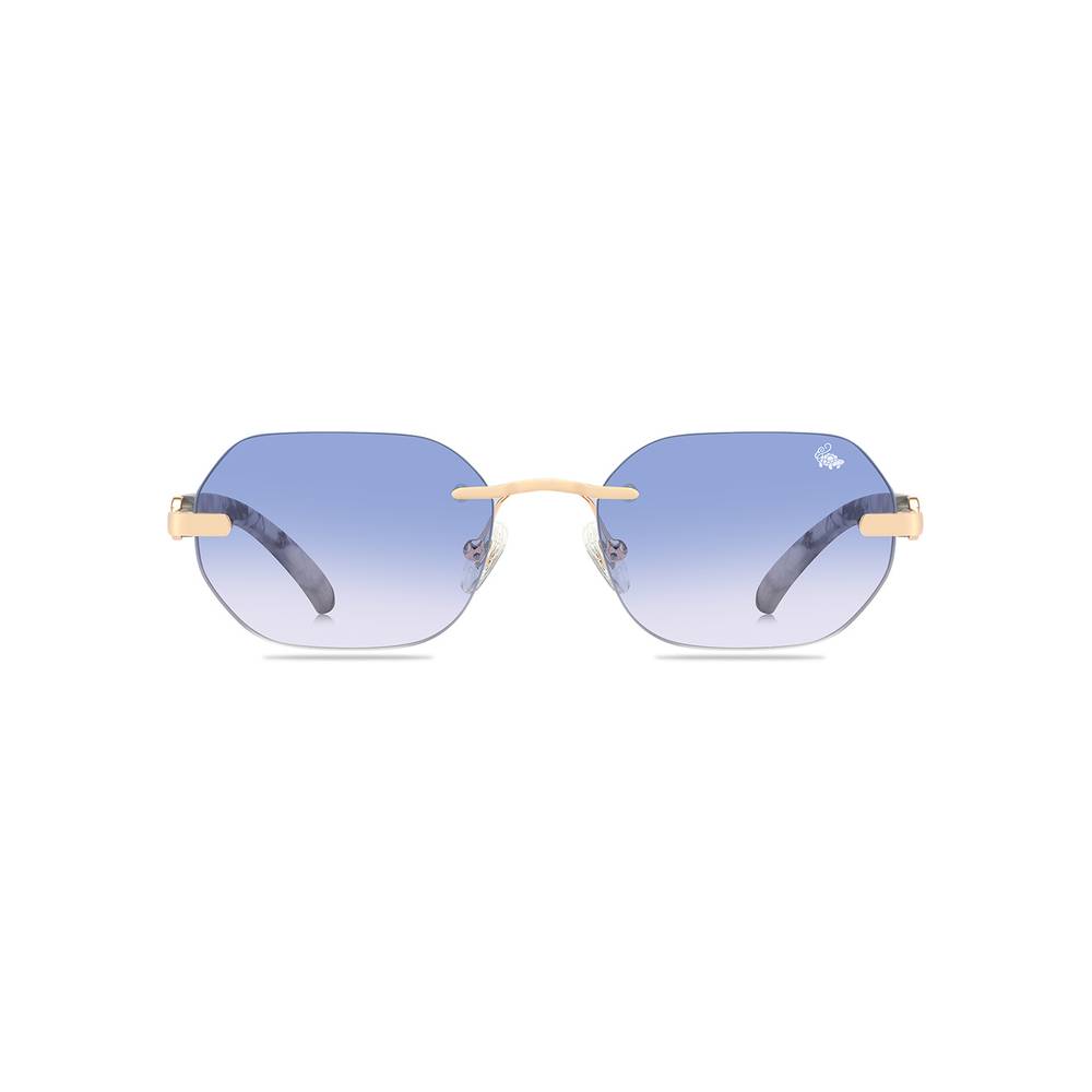 Willow White Marble Gold | Blue