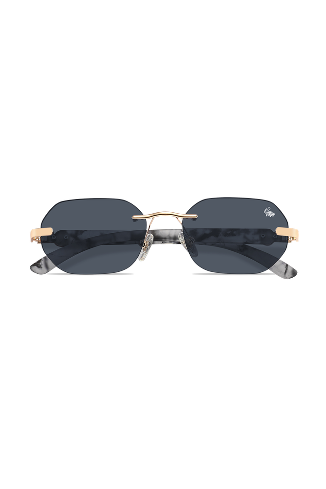 Willow White Marble Gold | Black