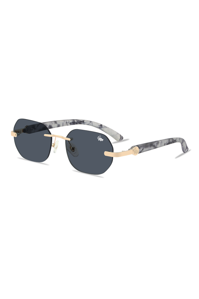 Willow White Marble Gold | Black