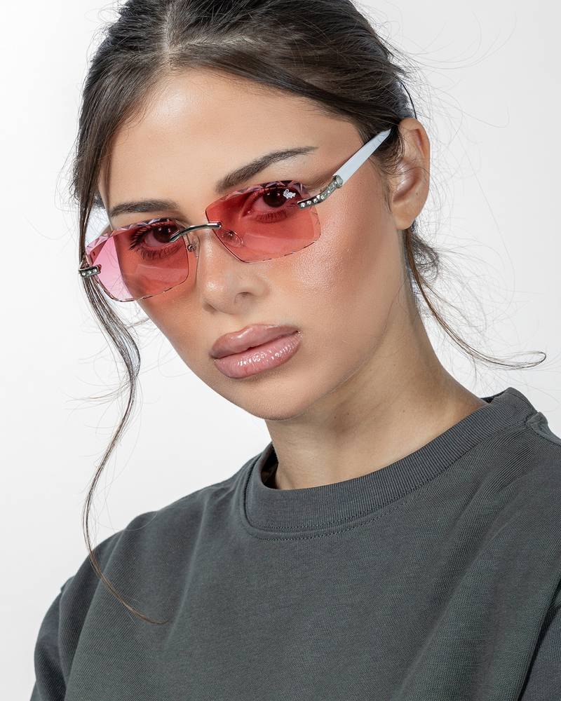 Palmeira White Silver | Burnt Red