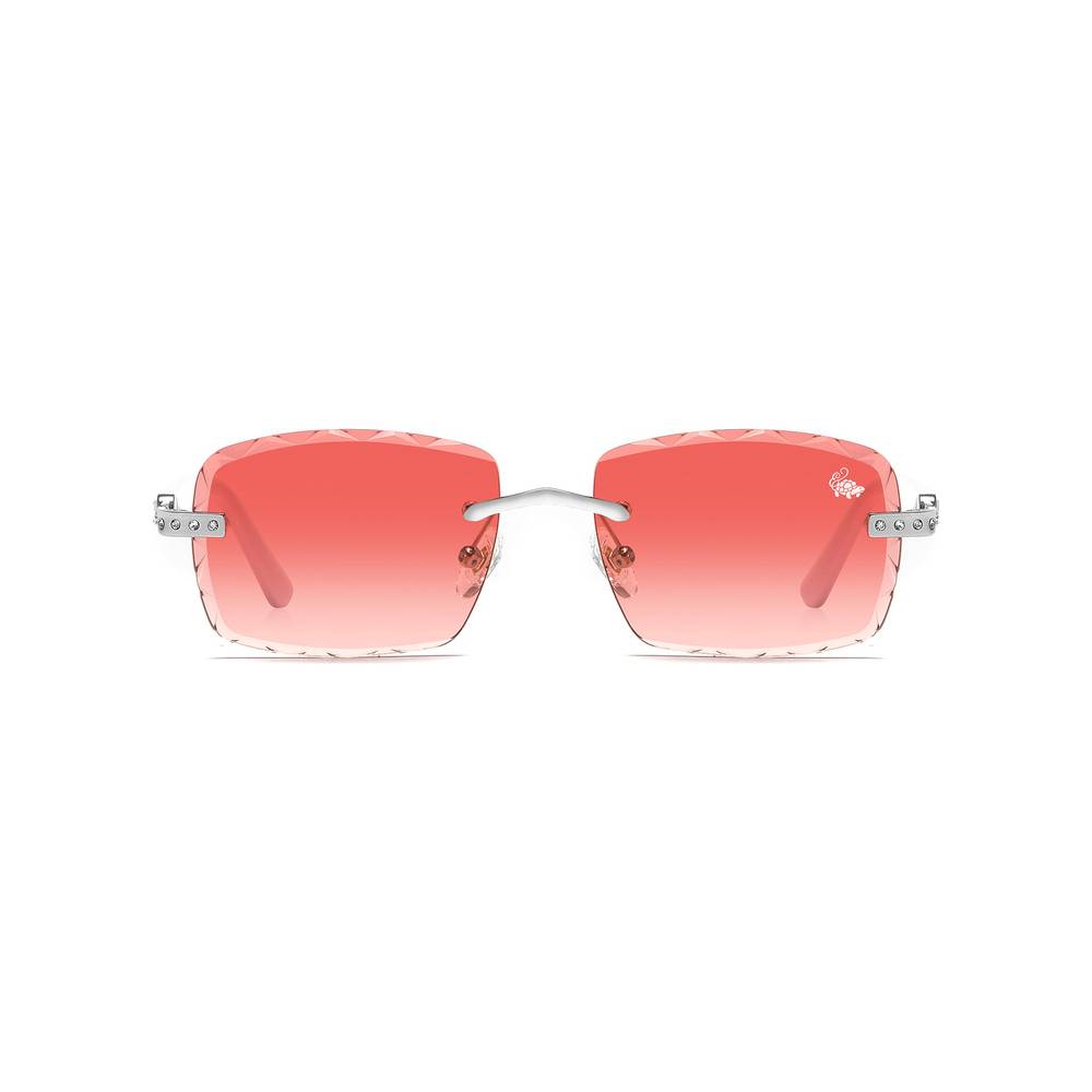 Palmeira White Silver | Burnt Red