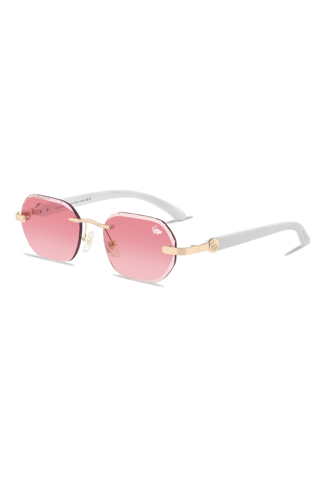 Diamond Cut Willow White Burnt Red | Gold