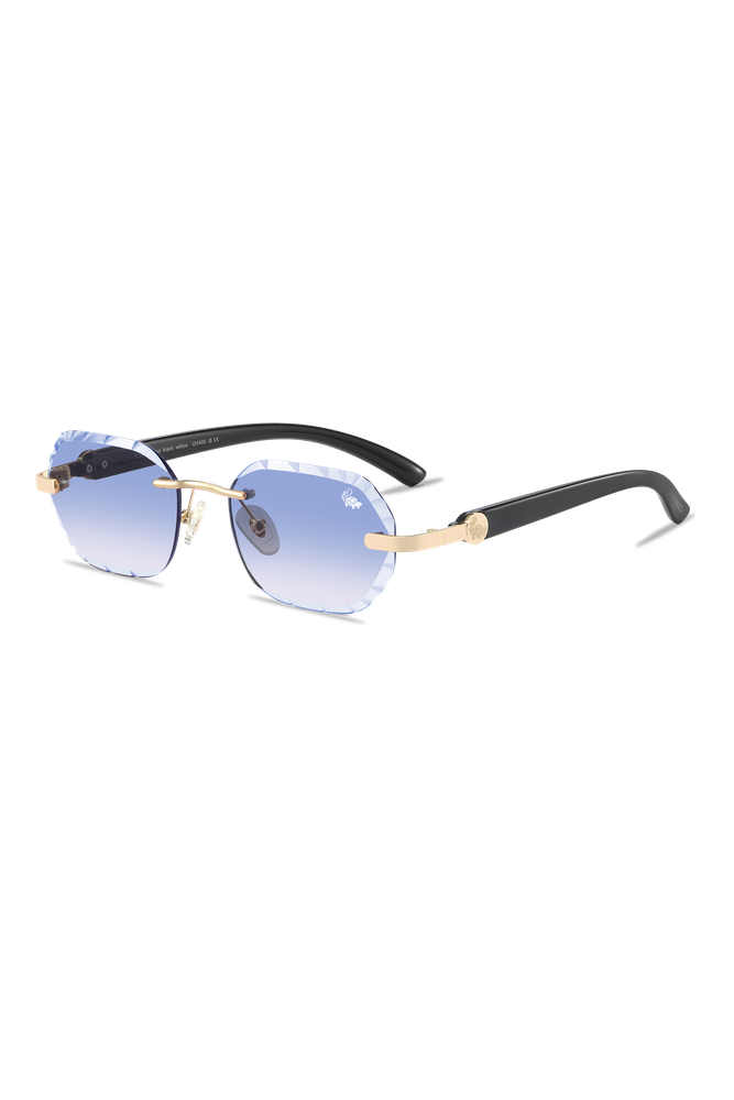 Diamond Cut Willow Blue | Black