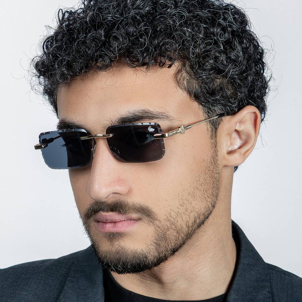 Diamond Cut Hampton Black | Gold