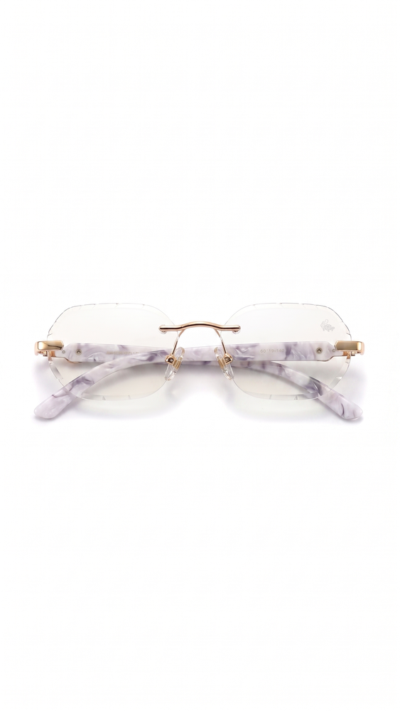 Willow White Marble Anti Blue | Gold