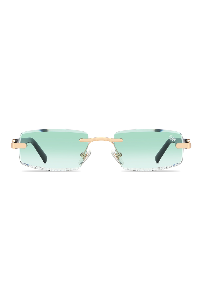 Diamond Cut Mabel Green | Black