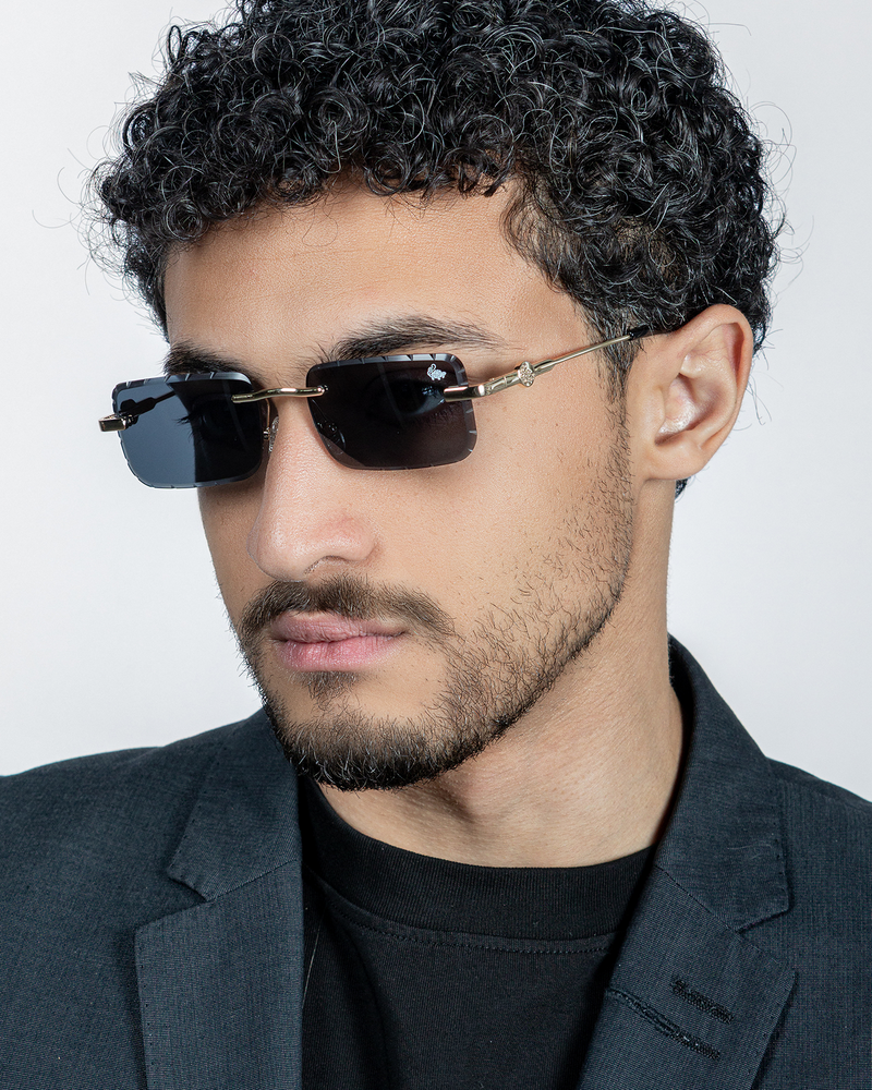 Diamond Cut Hampton Black | Gold