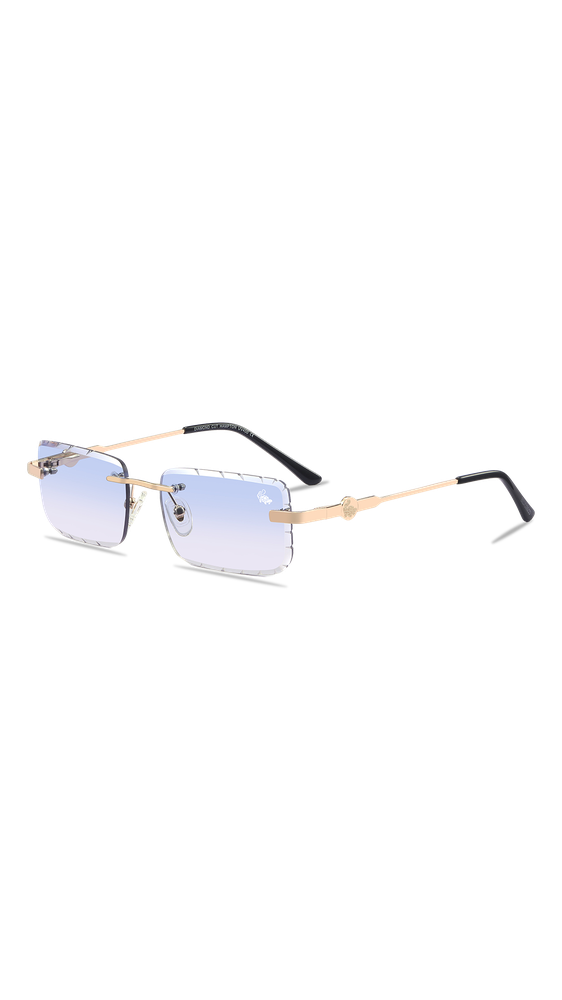 Diamond Cut Hampton Blue | Gold