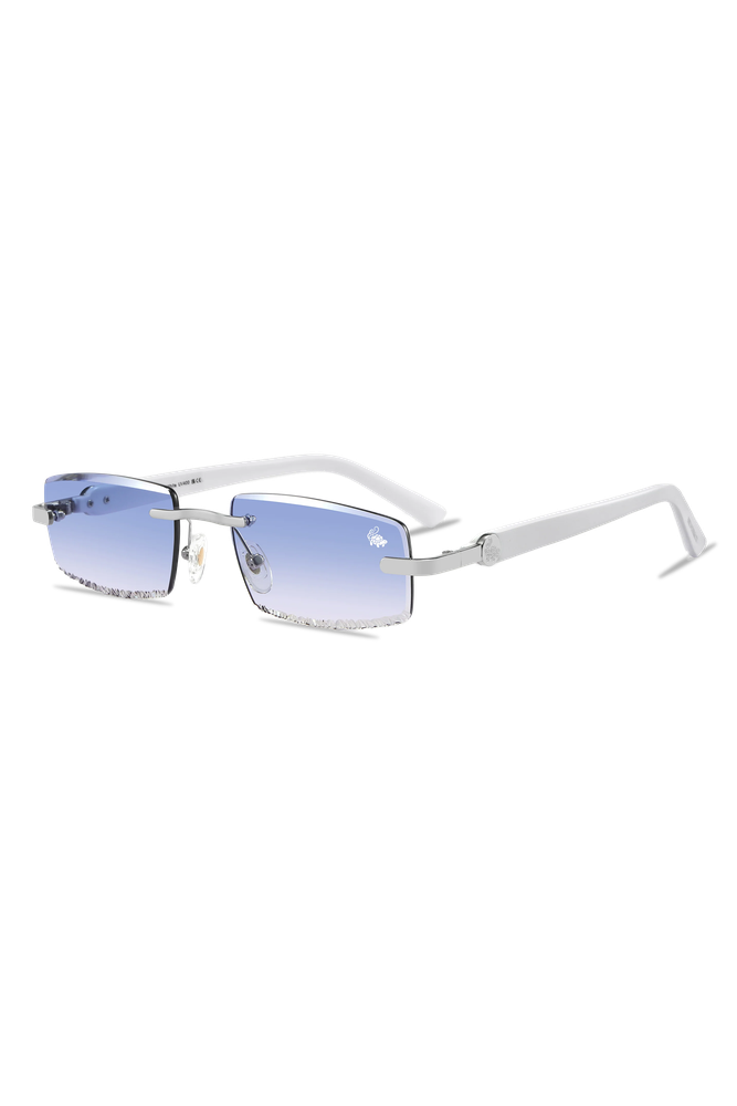 DIAMOND CUT MABEL BLUE | WHITE
