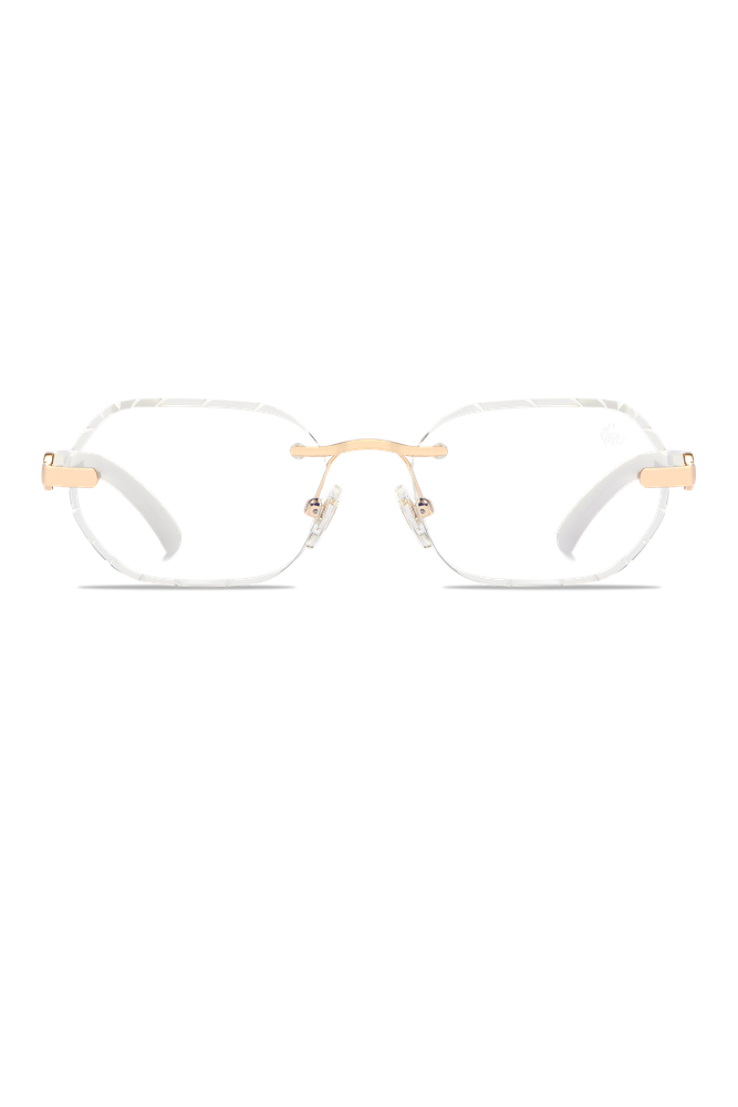 Diamond Cut Willow Anti Blue | White
