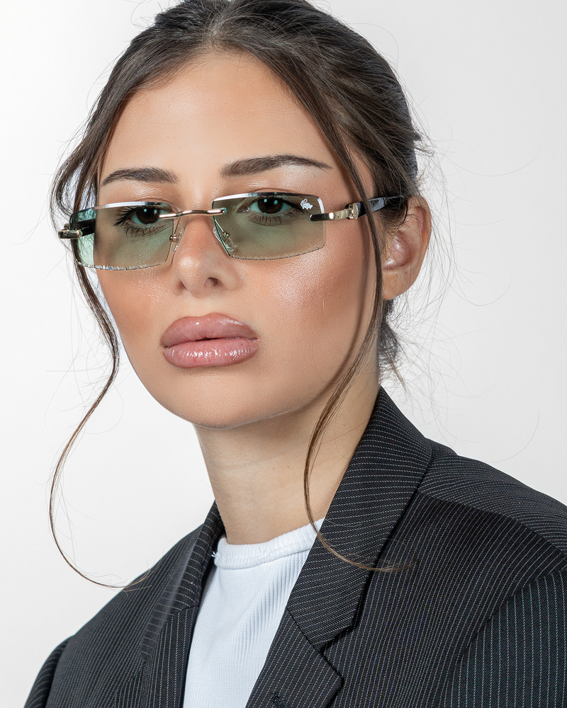 Diamond Cut Mabel Green | Black
