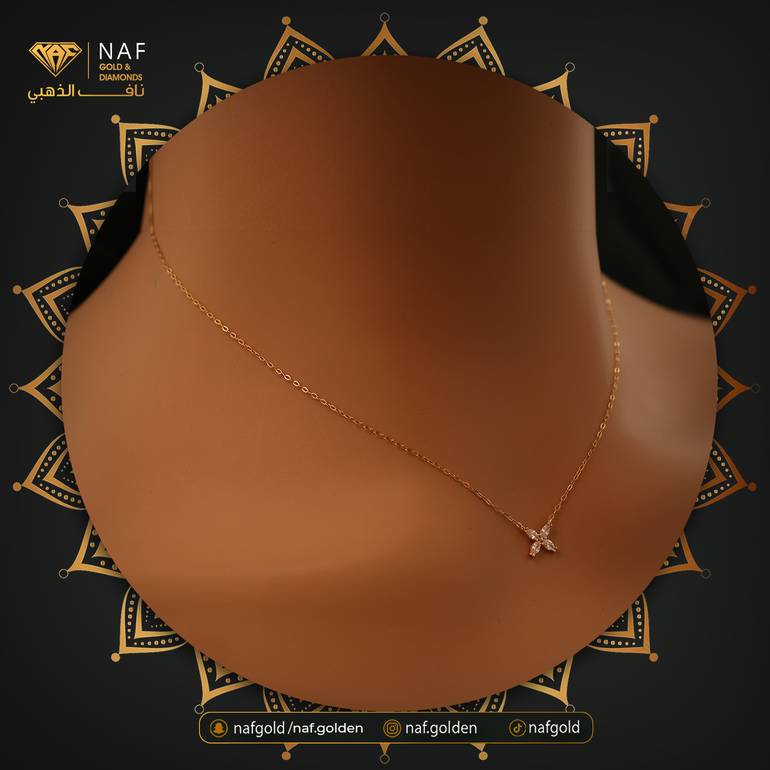 عقد ذهب عيار18  الوزن 0.9 تقريبا