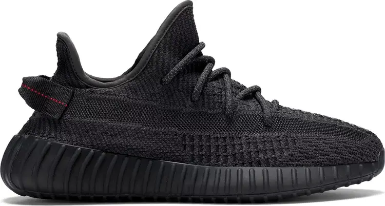 (Yeezy 350 Static Black (Reflective Laces