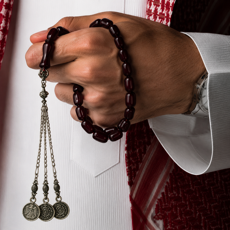 مسباح فاتوران صنوبري بني على احمر