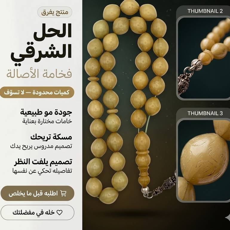 سبح فاتوران أنتيمون أنتيك طلب فاخر 
