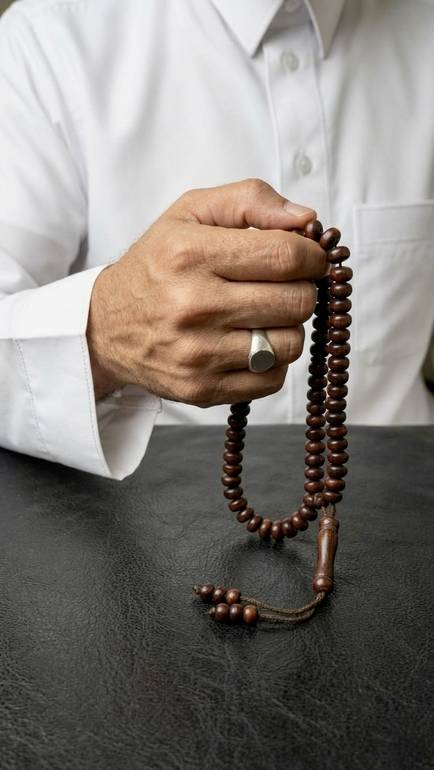 سبحة خشب الفنجي الأفريقي | قصة الذروة الأنيقة | مسباح الفخامة والتميز