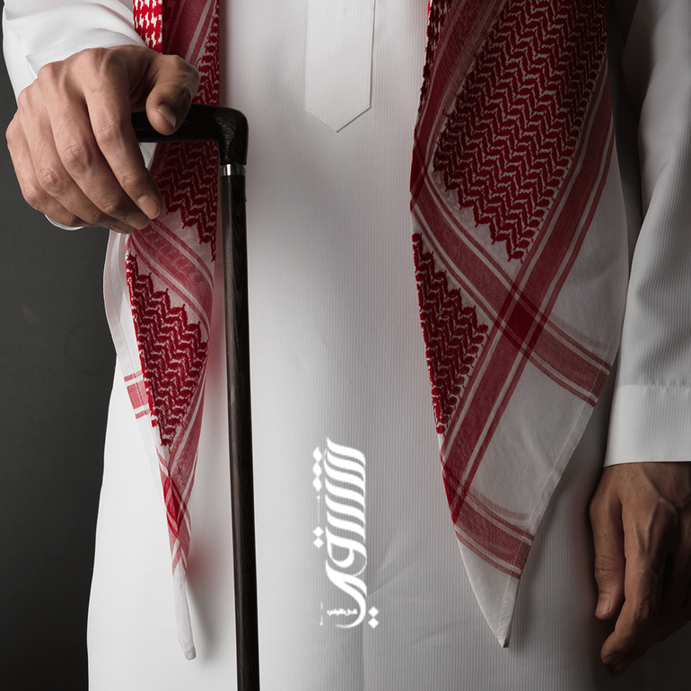 عصا فنجي خشب طبيعي