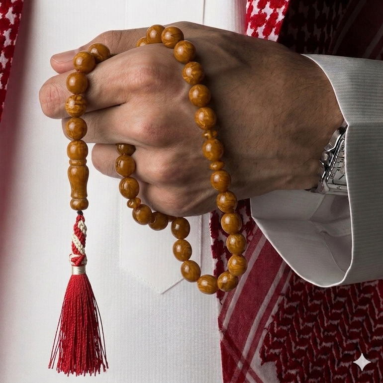 معجن كهرمان فواح معرق ملكي - كركوشة تفصال أحمر