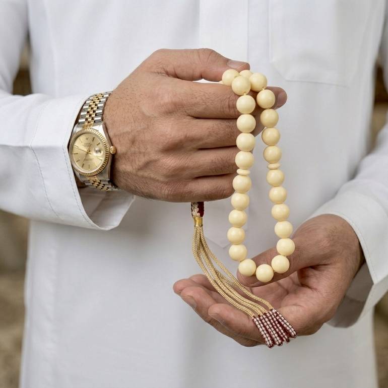 مسباح بكلايت سكري فاخر - خرز كروي 