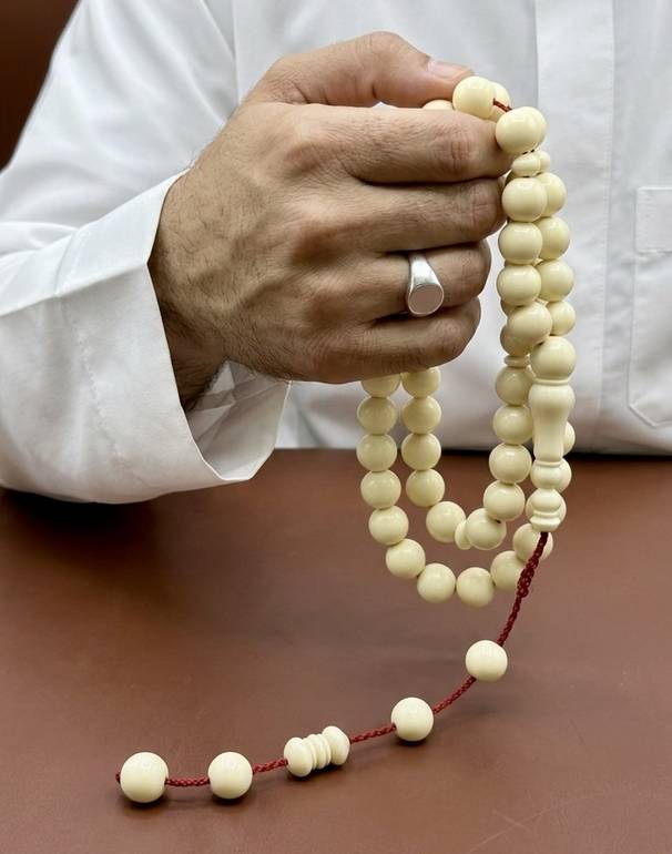 مسباح ضومنة (دومنة) دائري كريمي فاخرة تمليكة
