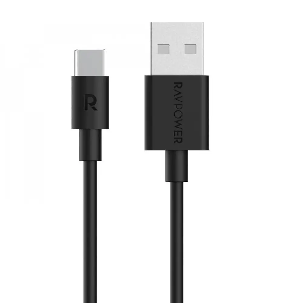كيبل راف باور من USB-A إلى Type-C USB- بطول1م - أسود