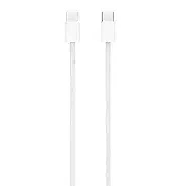 ابل كيبل شحن USB-C الي USB-C بقوة 60 واط 1 متر - أبيض