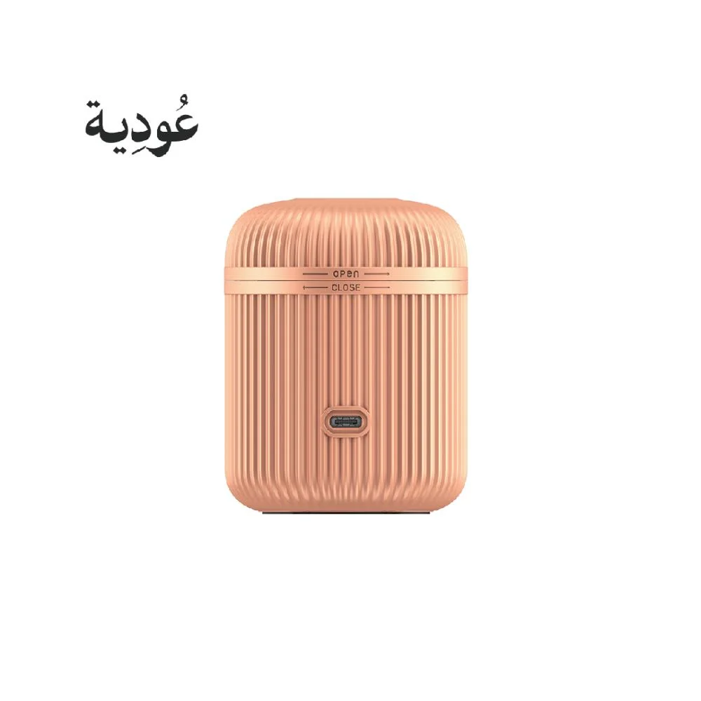 عودية - مبخرة إلكترونية قابلة للشحن للبيت والسيارة D007 - ذهبي
