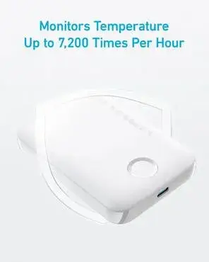 باور بنك أنكر المغناطيسي مع حامل - 5000mAh - أبيض