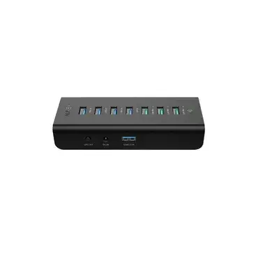 Aukey CB-H19 USB 3.0 Hub with 3 Charging Ports and 4 Data Ports - Black