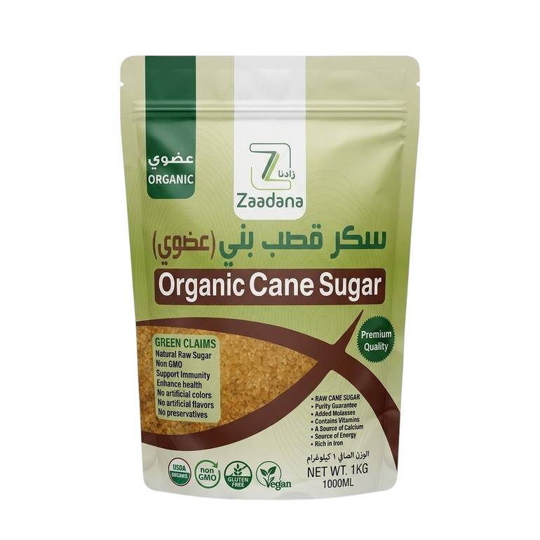 Zaadana Organic Brown Cane Sugar -1kg