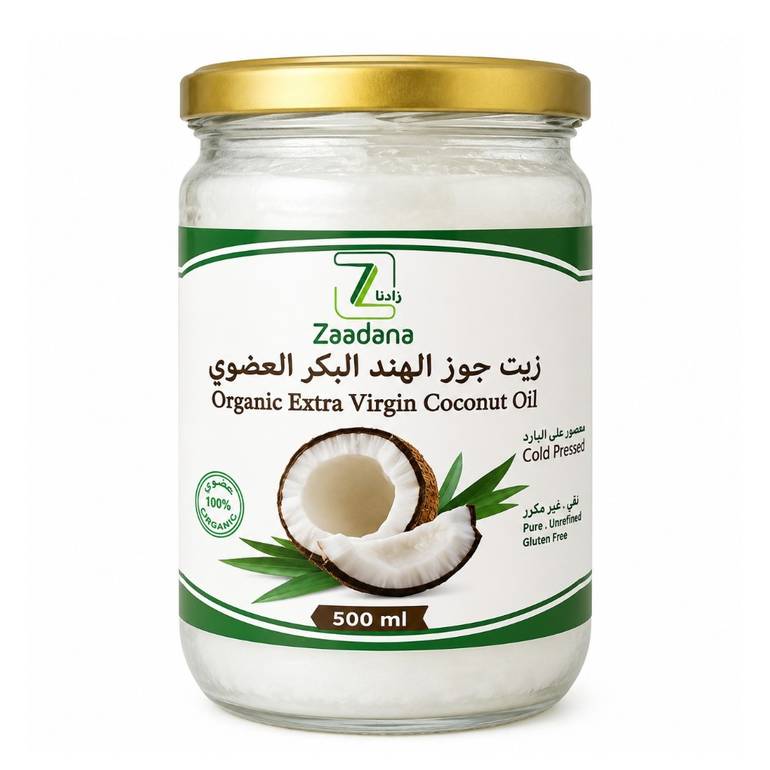 زيت جوز الهند البكر العضوي زادانا -500 مل