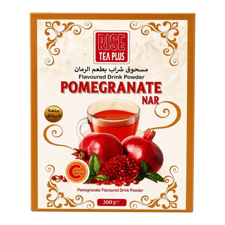Rise Tea Plus Pomegranate Flavoured Drink Powder (300g)