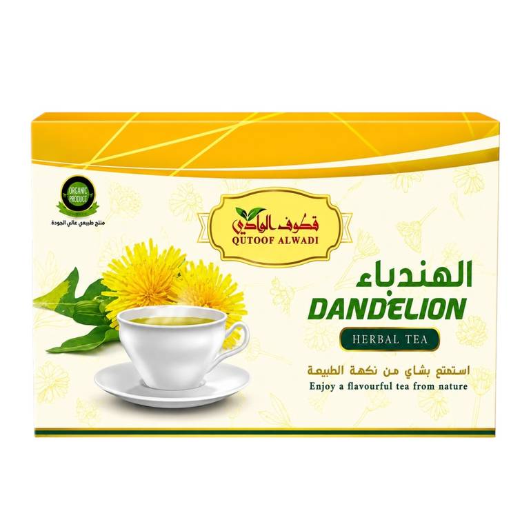 Qutoof Alwadi Dandelion Herbal Tea – 24 Tea Bags