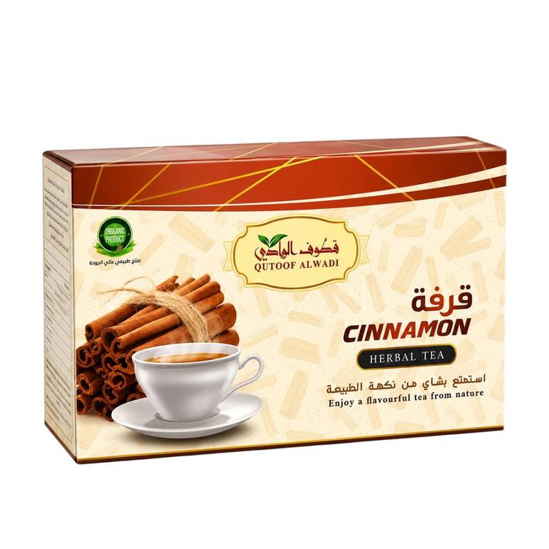 Qutoof Alwadi Cinnamon Herbal Tea (24 Tea Bags)