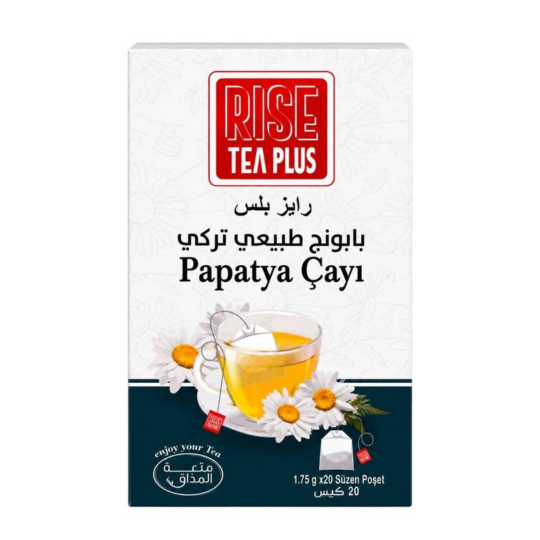 Rise Tea Plus Turkish Chamomile Tea (Papatya Çayı) – 20 Tea Bags