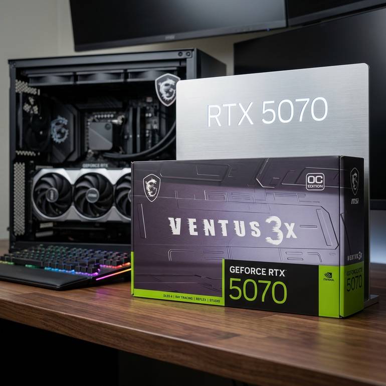 كرت شاشة msi rtx5070 12GB