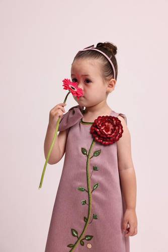 Glowing with Royal Rose Dress -purple