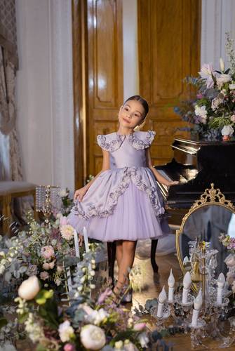 Glowing with purple dream dress