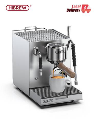 ماكينة القهوة التجارية HiBREW H21 3 نظام غلاية مضخة مزدوجة ضبط درجة حرارة الاستخراج ماكينة صنع القهوة كابتشينو لاتيه