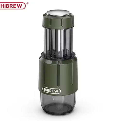 ماكينة صنع القهوة المحمولة HiBREW 2 في 1 للمياه الساخنة/الباردة ماكينة إسبريسو يدوية للكبسولة والضغط الأرضي H4D