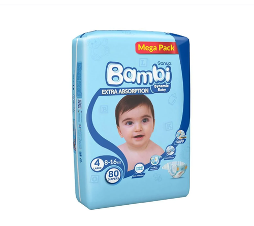 بامبي مقاس (4) 80 حفاضة