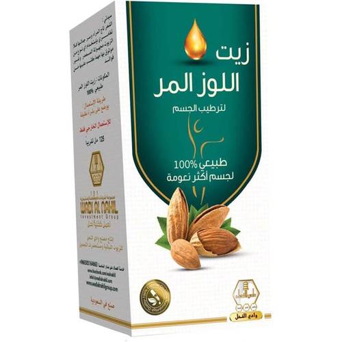 زيت اللوز المر وادي النحل 125 مل