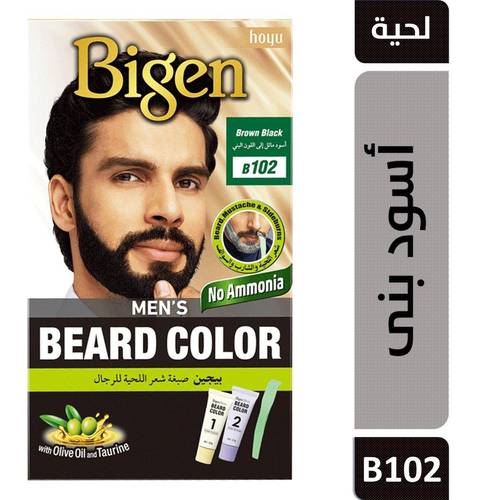 بيجين صبغة شعر اللحية للرجال بني أسود B102