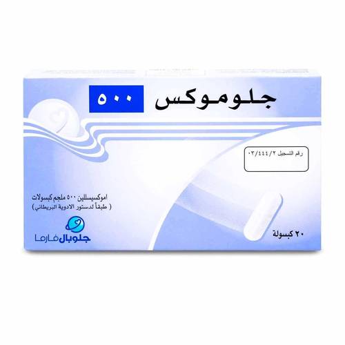 جلوموكس 500 مجم 20 كبسولة