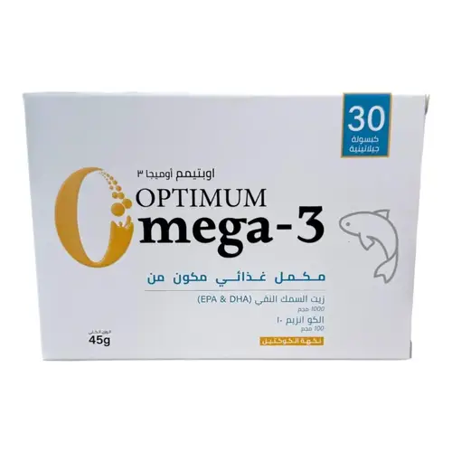 اوبتيموم أوميغا 3 لدعم القلب والمفاصل والدماغ-30كبسوله