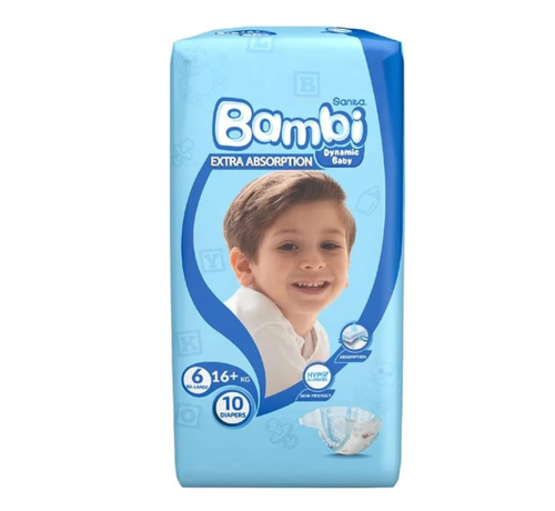 بامبي مقاس (6) 10 حفاضة