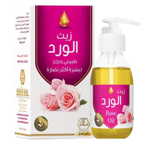 وادي النحل زيت الورد الطبيعي للبشرة 125مل