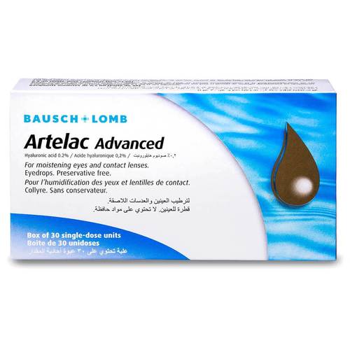 ارتيلاك ادفانس نقط مرطب عين 0.2% 30 حبة