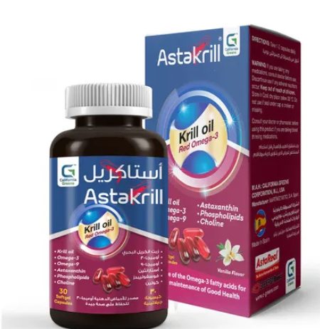 استاكريل، مكمل غذائي، زيت الكريل البحري - 30 كبسولة